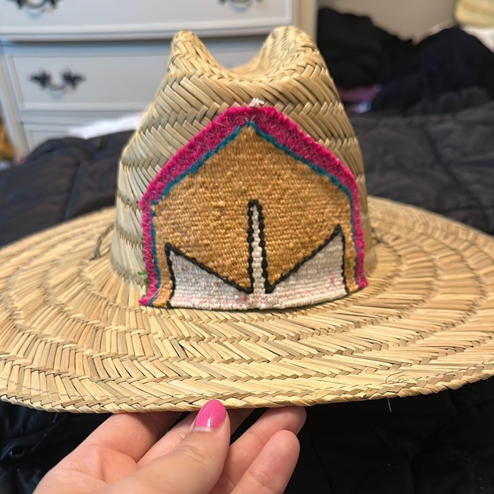 Orijinal Lifeguard Straw Hat with Kilim Patch